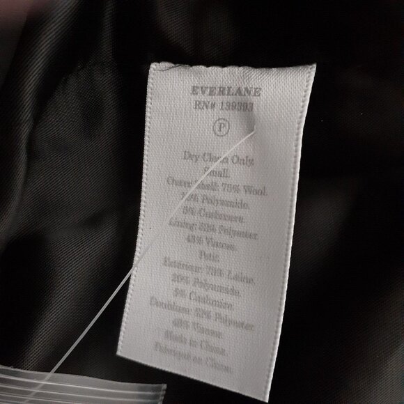 Everlane Coat Red The Italian Wool Cashmere Blend Overcoat Size Small - Picture 6 of 15